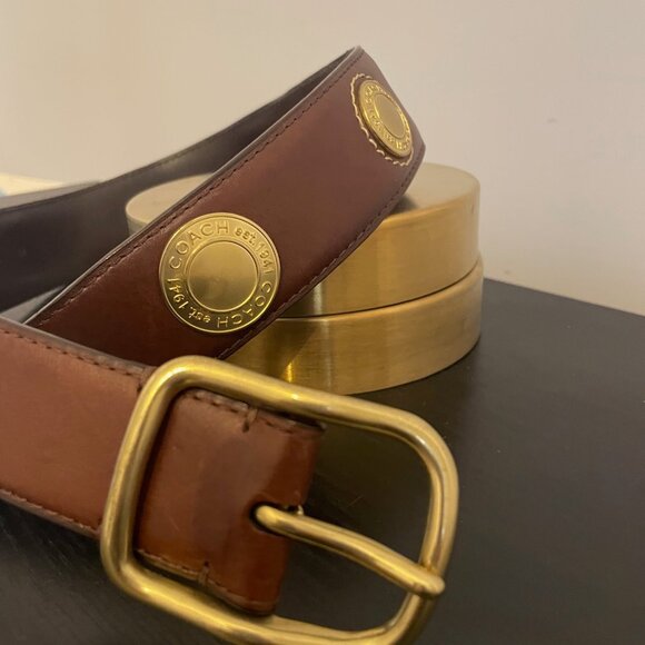 Coach Belt with Gold Hardware - size Small - Picture 2 of 4